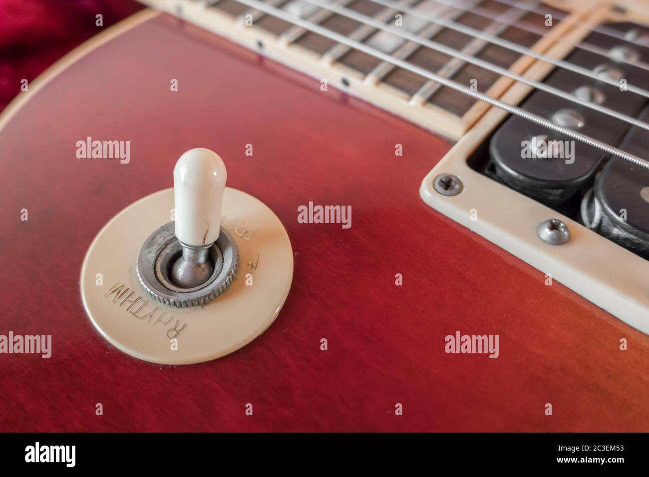 Interrupteur à bascule pour guitare électrique Photo Stock - Alamy