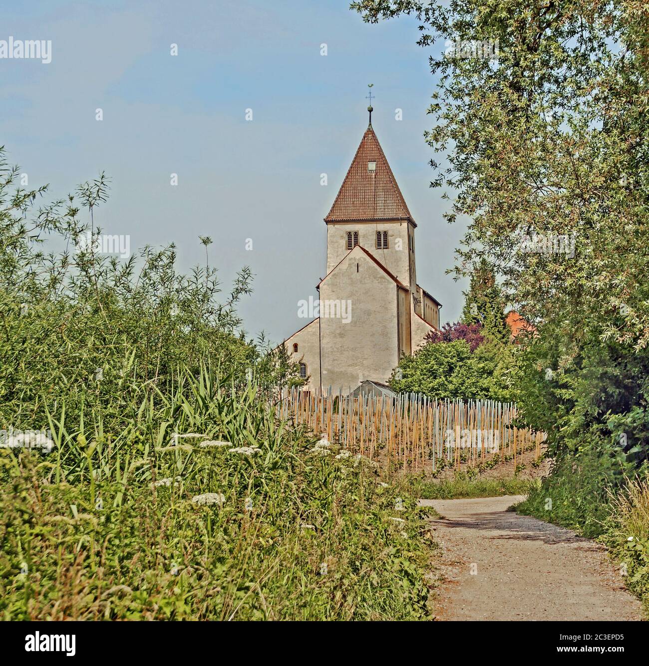 Saint Georg, île de Reichenau, sur le lac de Constance Banque D'Images