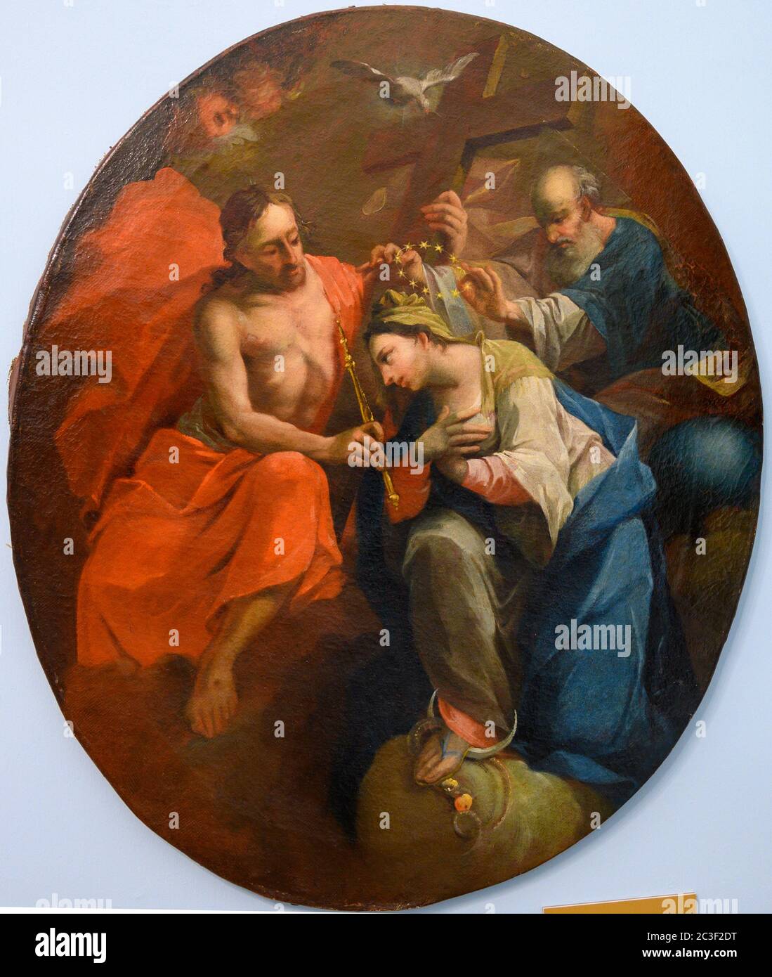 Couronnement de la Vierge Marie. xviiie siècle. Peintre basé à Bratislava. Banque D'Images