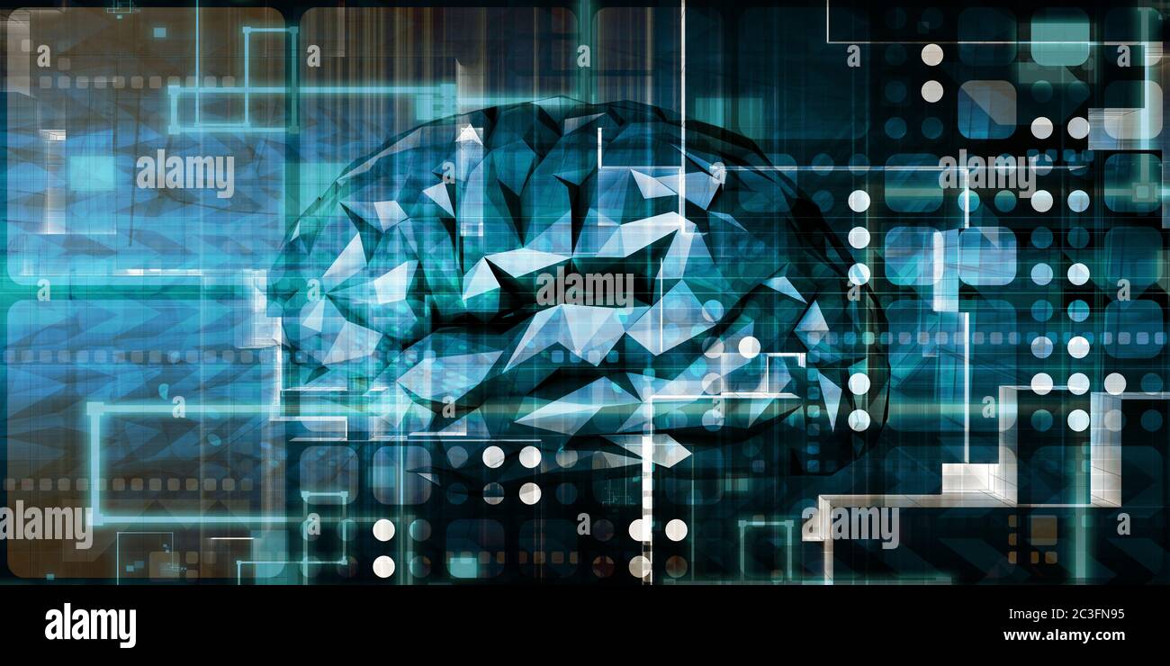 Système d'apprentissage automatique de conception et la connaissance de soi Banque D'Images