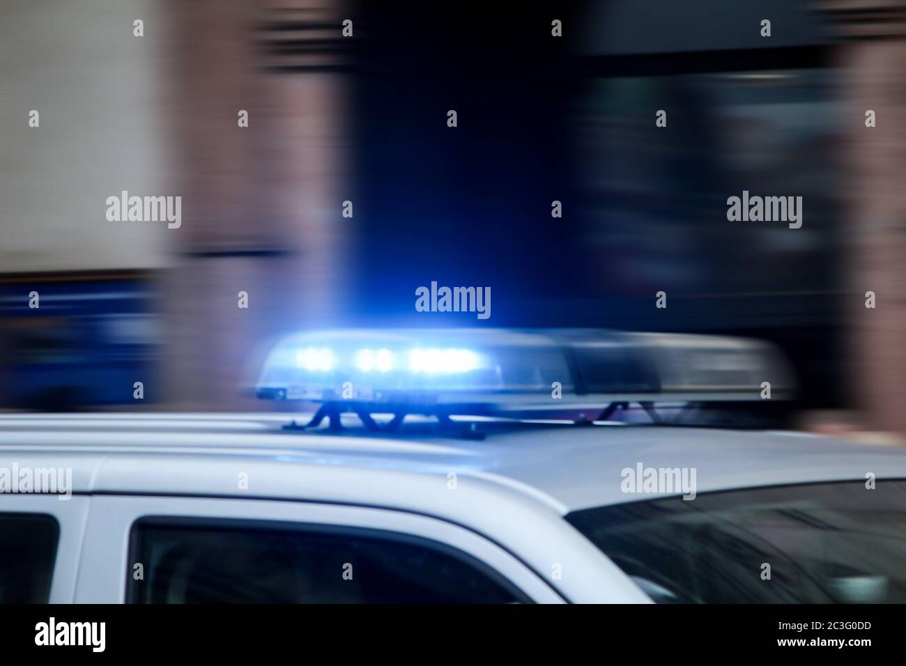 Feux de voiture de police clignotant Banque de photographies et d ...