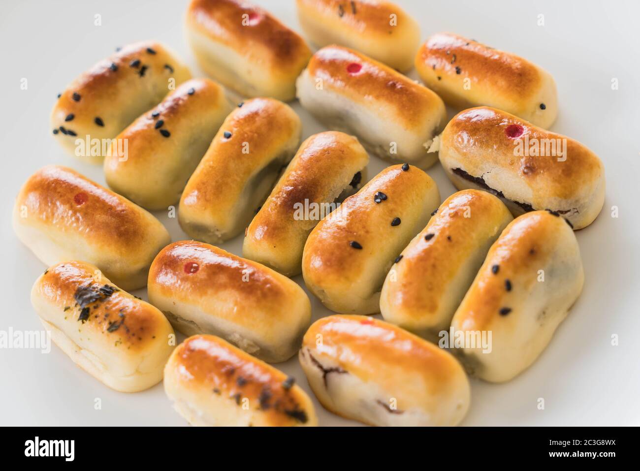 Haricots chinois de pâtisserie-Mung Banque D'Images