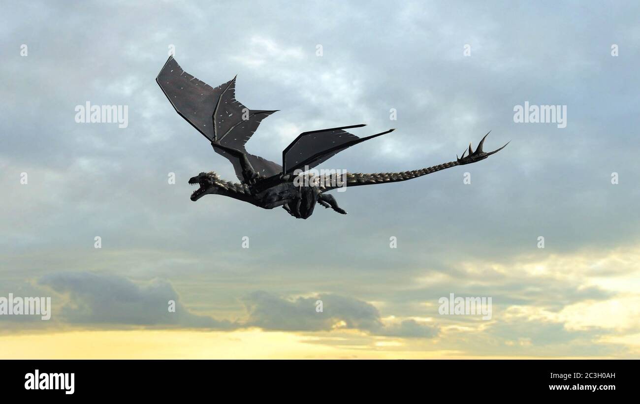 dragon volant banque d image et photos alamy