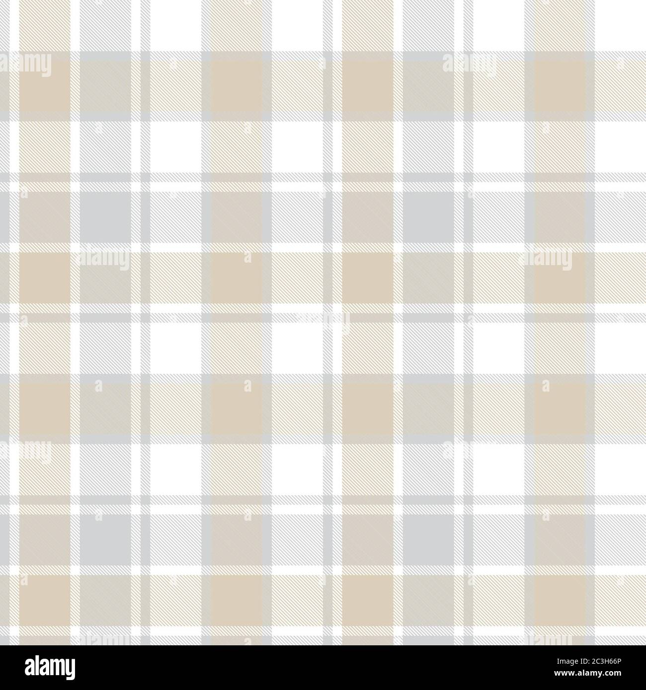 Motif écossais brun taupe, tartan sans coutures adapté aux textiles et aux motifs de mode Banque D'Images