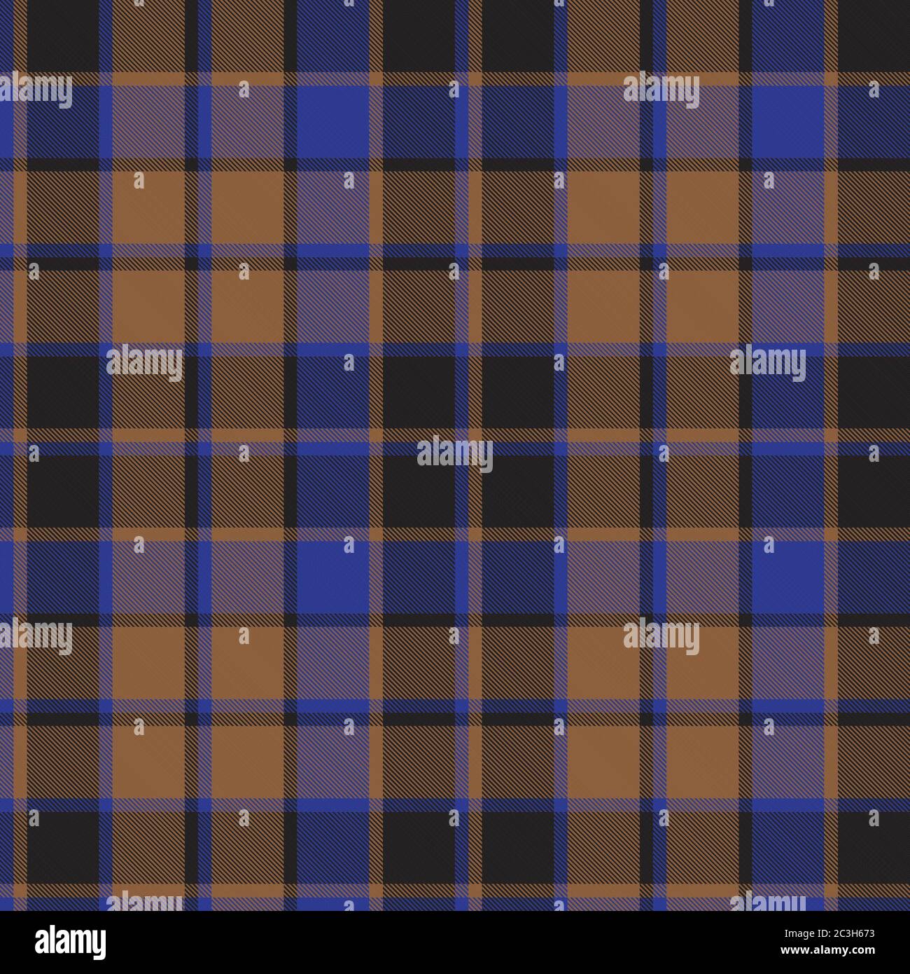 Motif écossais brun taupe, tartan sans coutures adapté aux textiles et aux motifs de mode Banque D'Images