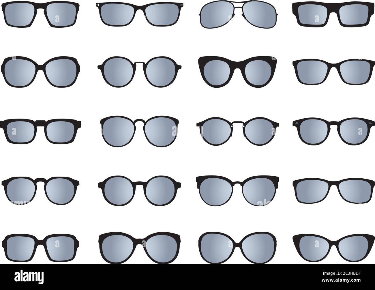 Mettez en place les lunettes de soleil Illustration vectorielle. Illustration de Vecteur