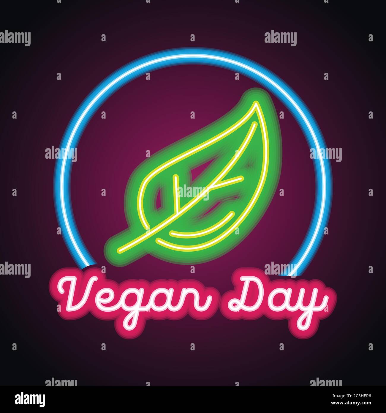 journée mondiale de l'alimentation avec effet de signe néon pour l'événement de la journée mondiale de l'alimentation. illustration vectorielle Illustration de Vecteur