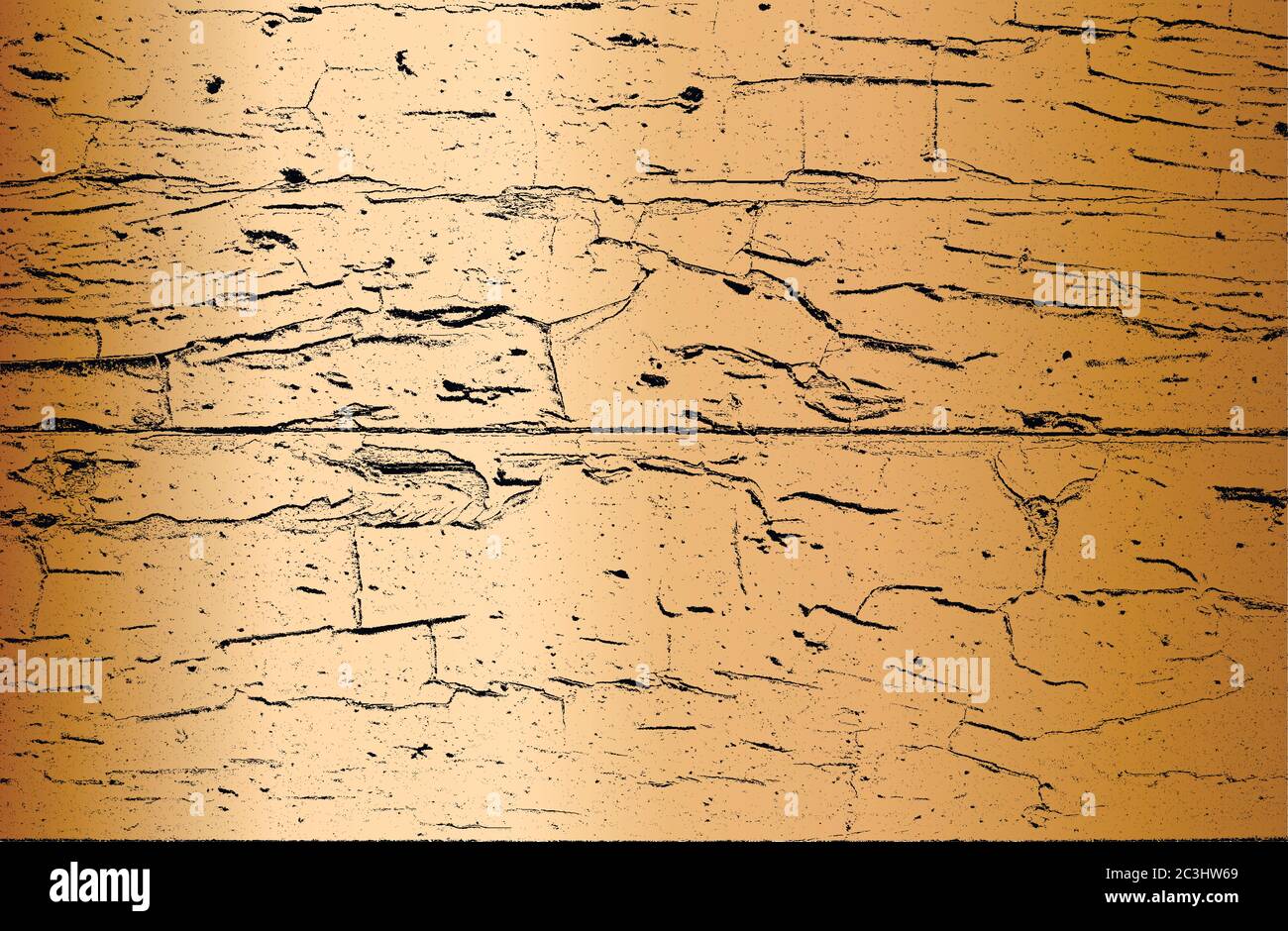 Recouvrement en bois doré aspect de la planche, fond de grunge. Illustration vectorielle abstraite de demi-teinte Illustration de Vecteur
