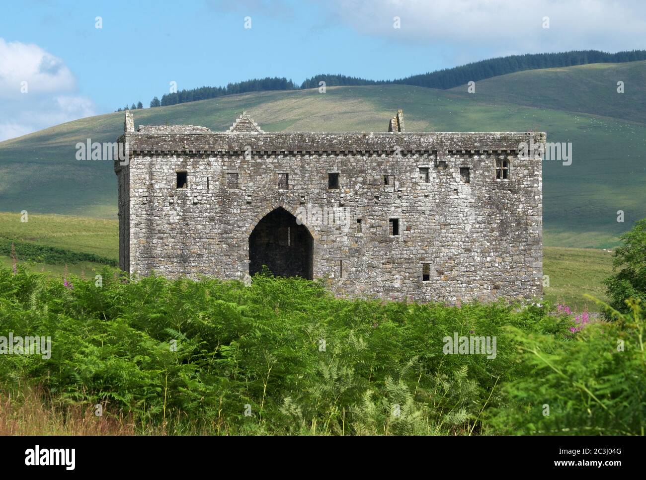 Château de l'Ermitage près de Newcastleton dans les frontières écossaises Banque D'Images