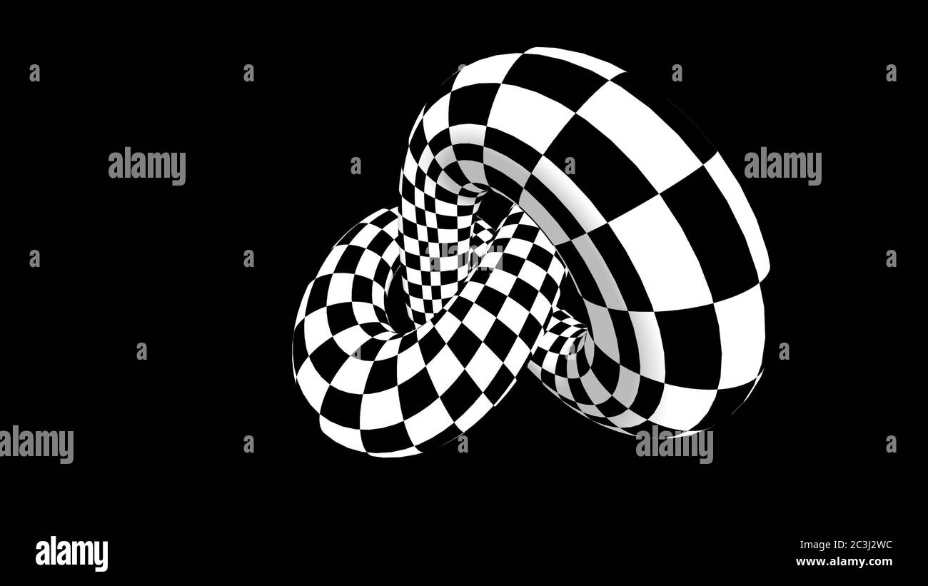 Illusion optique. Rendu 3D. Illustration pop art 3d abstraite. Banque D'Images