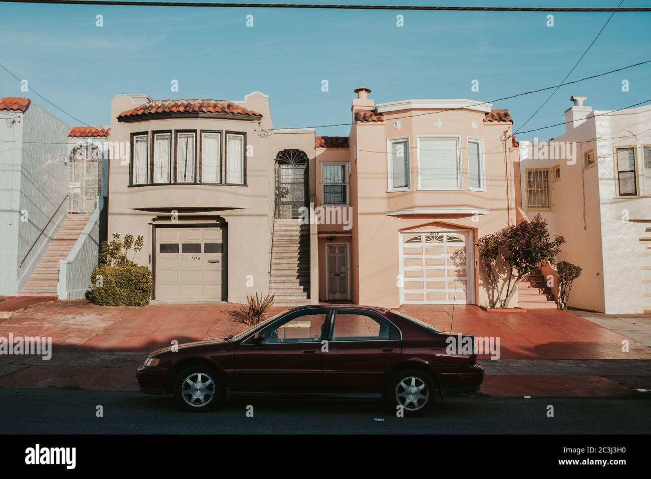 Maisons de San Francisco Banque D'Images