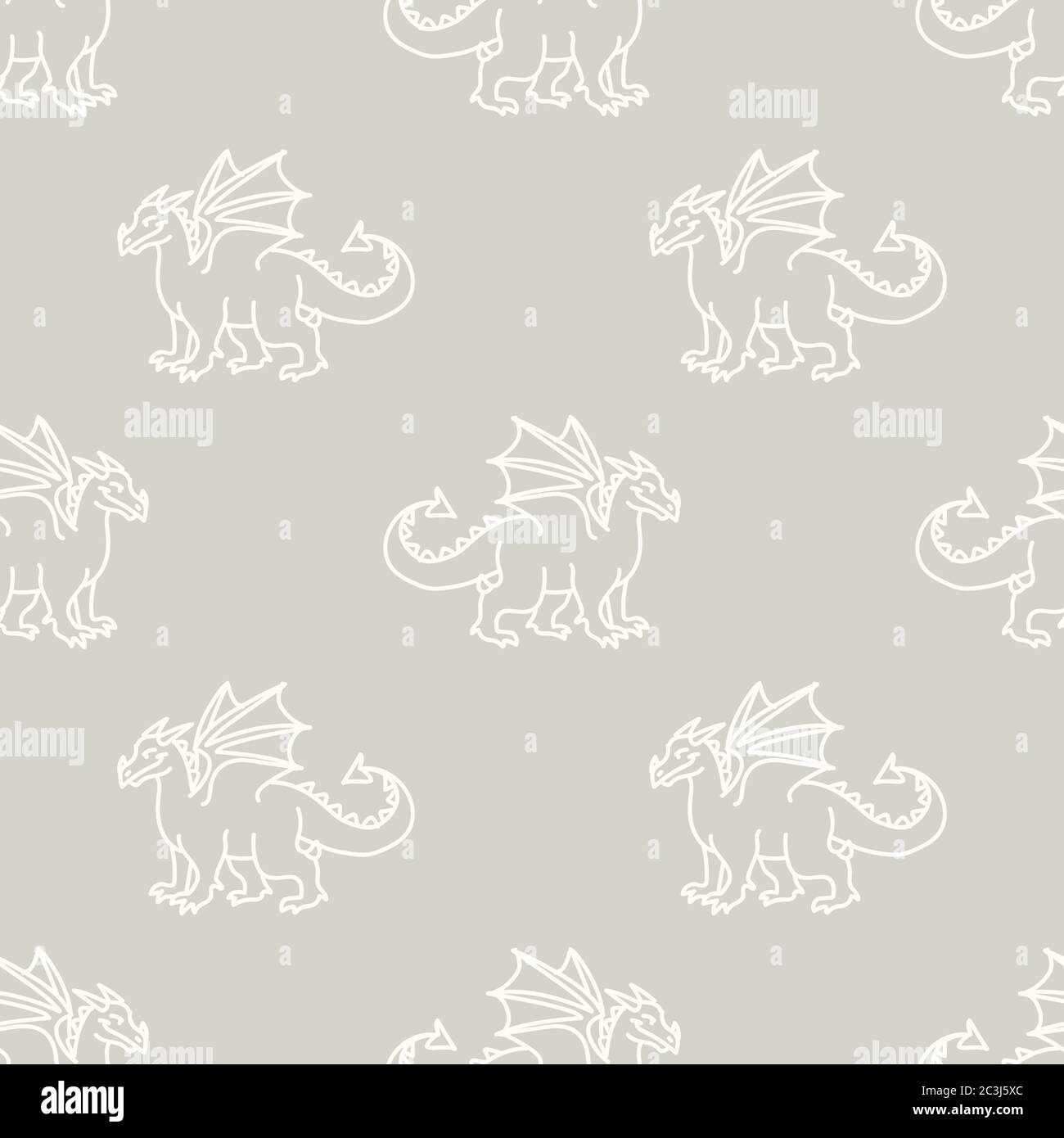 Fond Sans Couture Dragon Reptile Sexe Neutre Modele De Bebe Simple Fantaisie Minimum Couleur Terre 2 Tons Papier Peint De Pepiniere Ou Dessin Anime De Boho Pour Enfants Image Vectorielle Stock Alamy