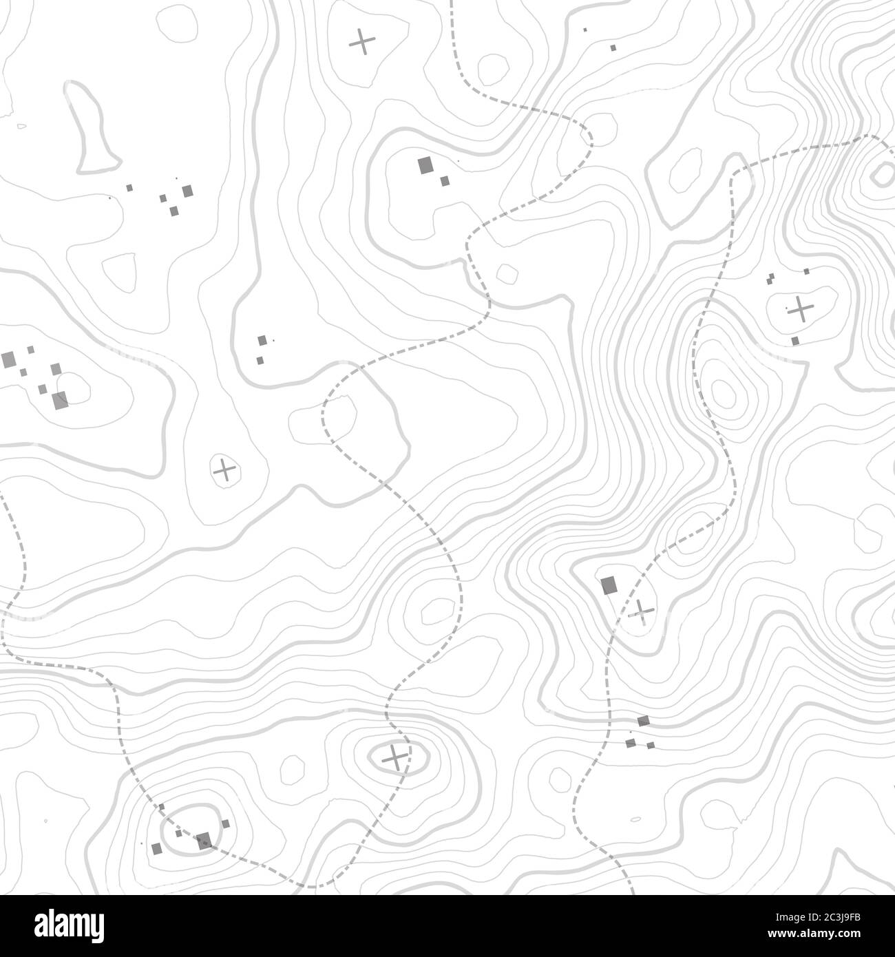Concept de fond de carte topographique avec espace pour votre copie. Topographie lignes art contour , randonnée montagne sentier , conception de forme. Ordinateur généré . Banque D'Images