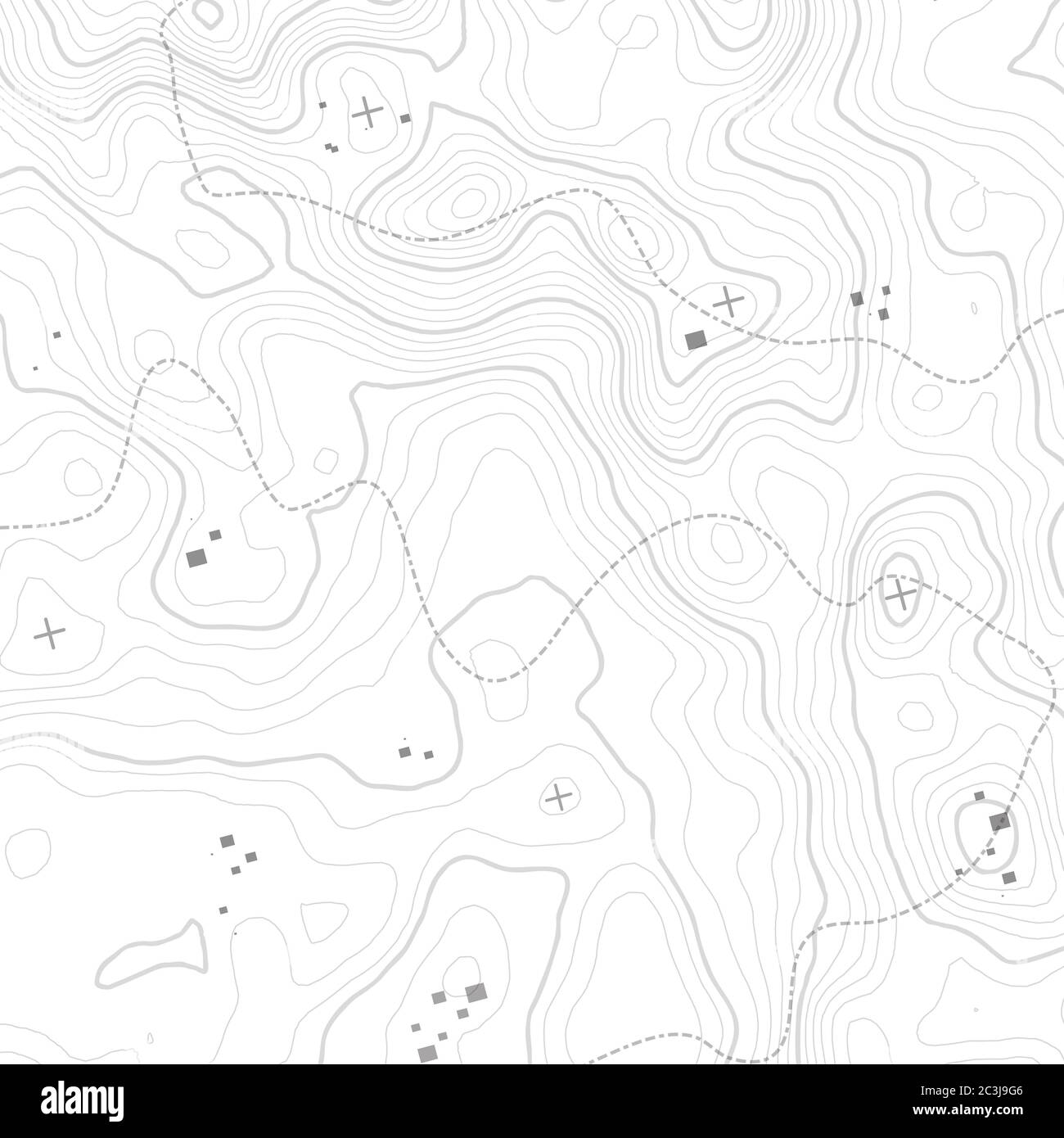 Concept de fond de carte topographique avec espace pour votre copie. Topographie lignes art contour , randonnée montagne sentier , conception de forme. Ordinateur généré . Banque D'Images