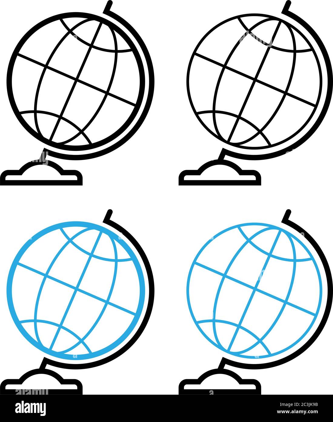 Icône globe, illustration du vecteur symbole Globe Illustration de Vecteur