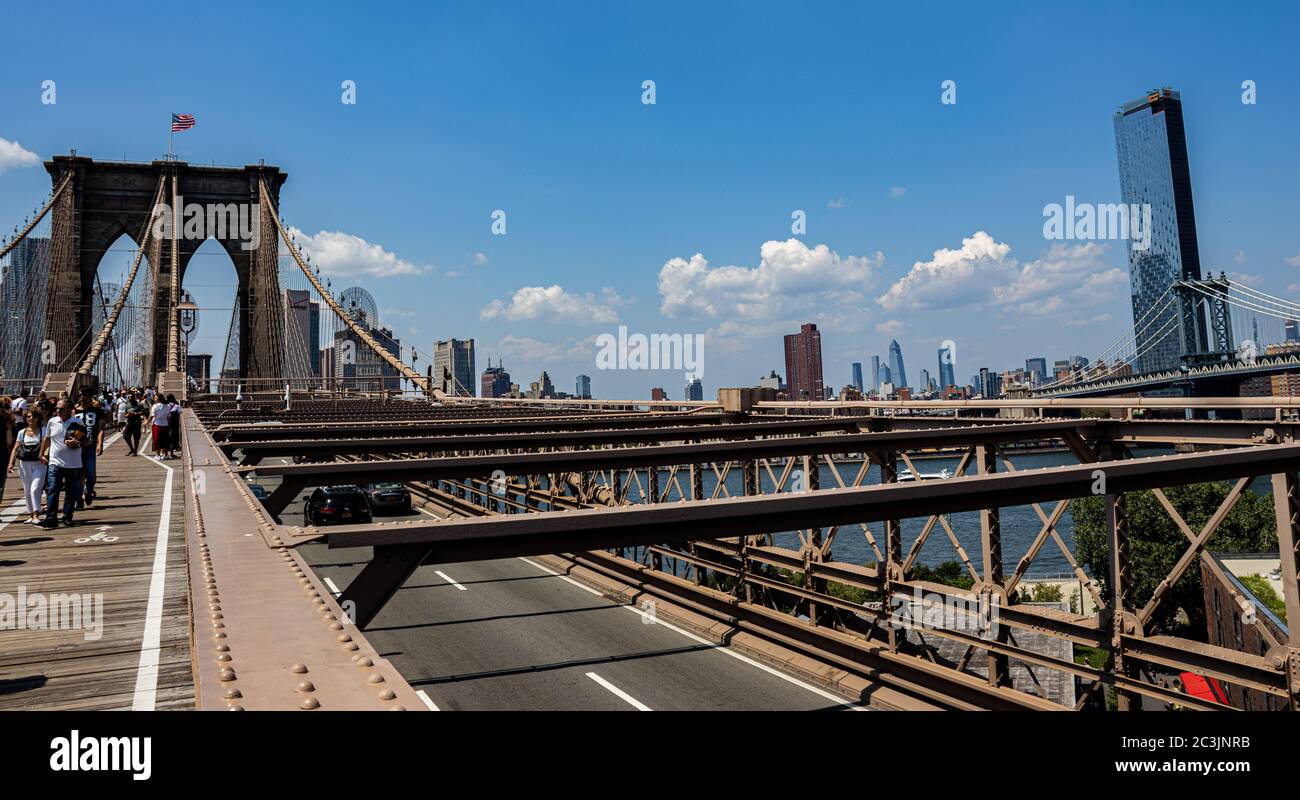 Pont de Brooklyn Banque D'Images