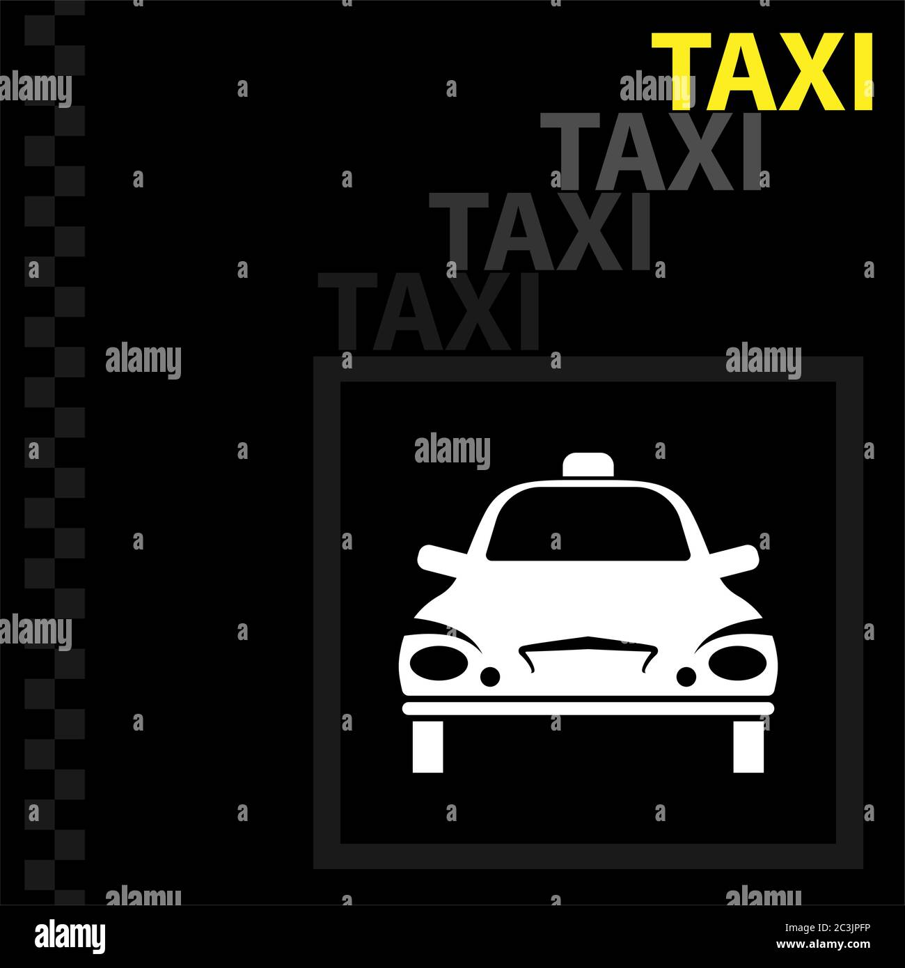 Icône taxi symbole Illustration du vecteur Illustration de Vecteur