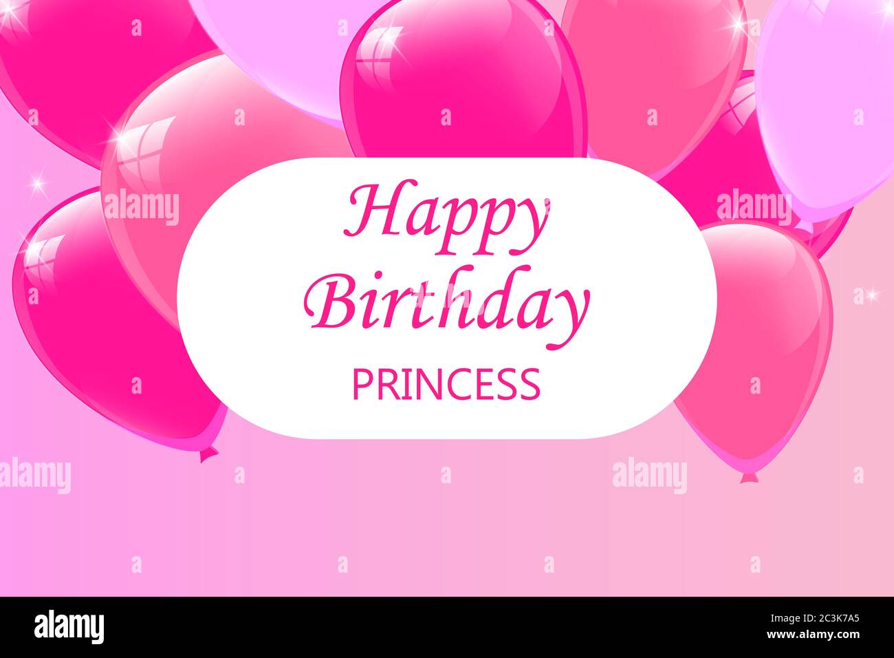 Affiche d'anniversaire pour fille avec ballons roses brillants. Groupe de ballons, message d'anniversaire pour l'événement. Joyeux anniversaire de naissance coloré Banque D'Images Affiche d'anniversaire pour fille avec ballons roses brillants. Groupe de ballons, message d'anniversaire pour l'événement. Joyeux anniversaire de naissance coloré Banque D'Images
