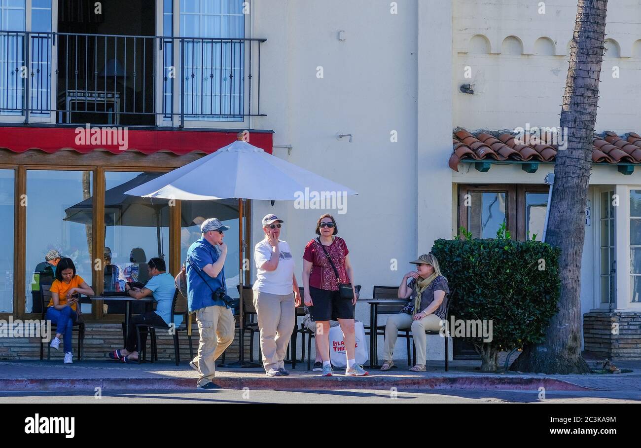 Les touristes qui font la décision Banque D'Images