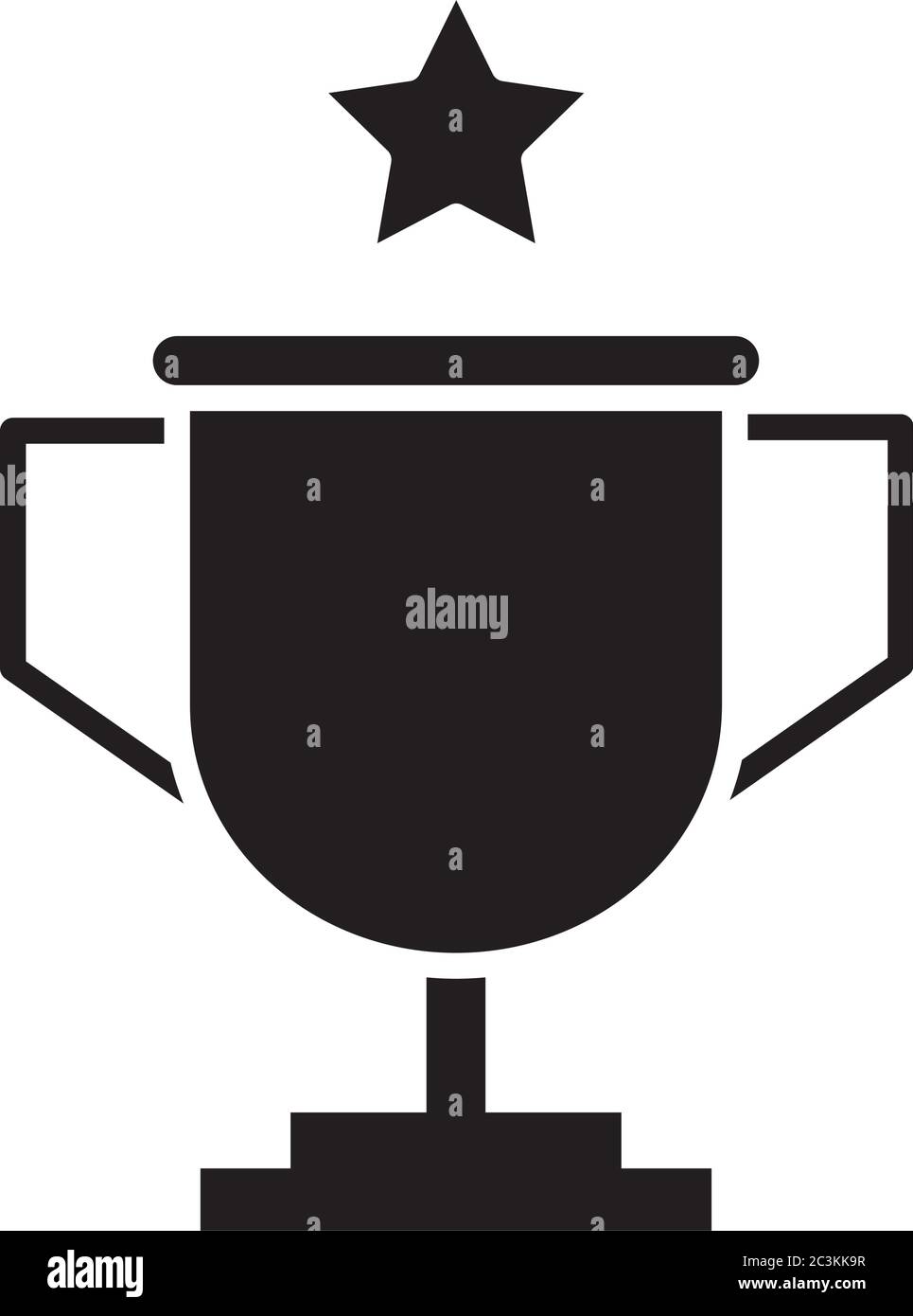 jeu de basket-ball, trophée star récréation sport silhouette style icône illustration vectorielle Illustration de Vecteur