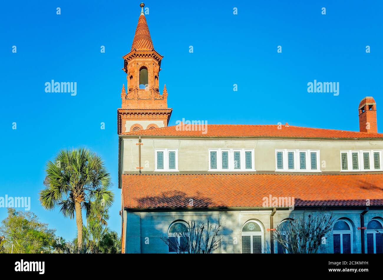 Grace United Methodist Church est représenté, le 21 mars 2016, à Saint Augustine, en Floride. L'église a été construit par le magnat du pétrole Henry Flagler. Banque D'Images