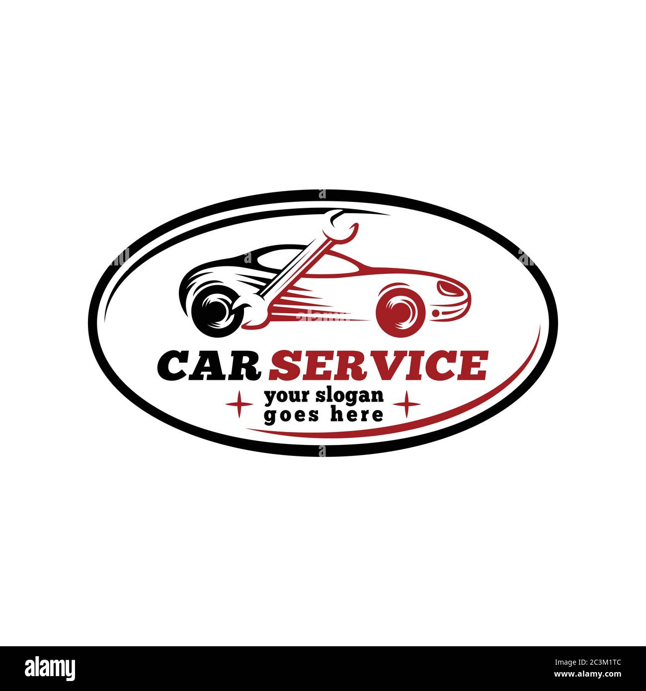 Logo du service de voiture. Vecteur et illustration. Illustration de Vecteur