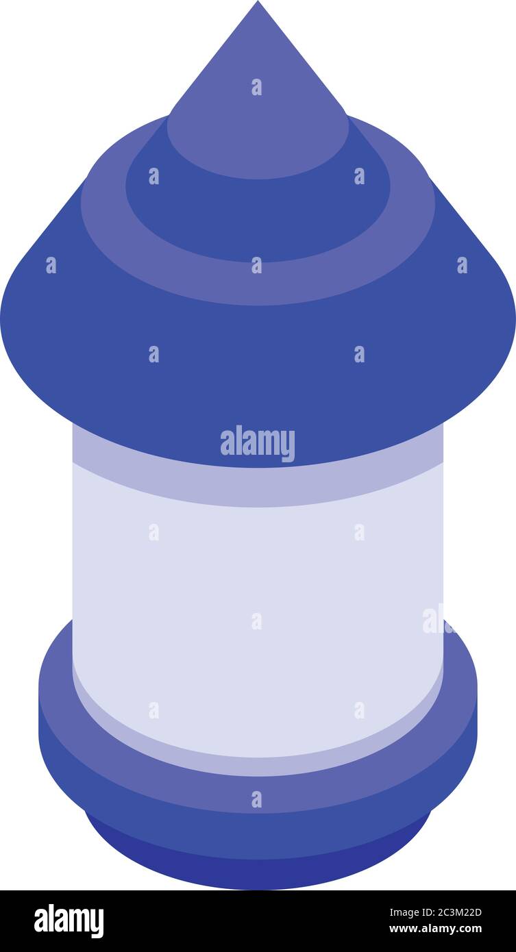 Icône de mangeoire à oiseaux en plastique, style isométrique Illustration de Vecteur