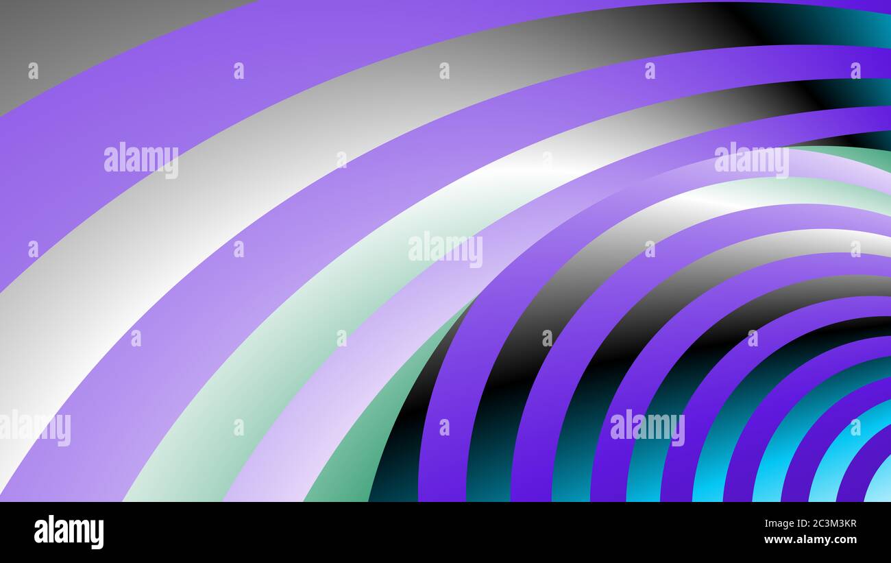 Arrière-plan abstrait coloré de rayures ou de bandes dégradées et brillantes Banque D'Images