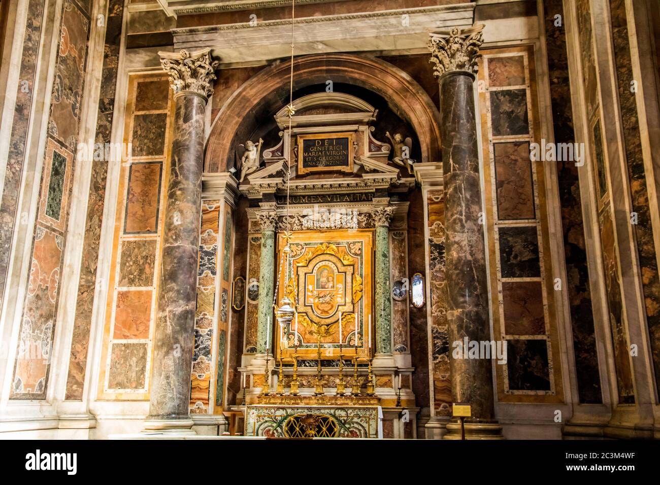 Autel de notre Dame de successeur à la basilique Saint-Pierre du Vatican Banque D'Images