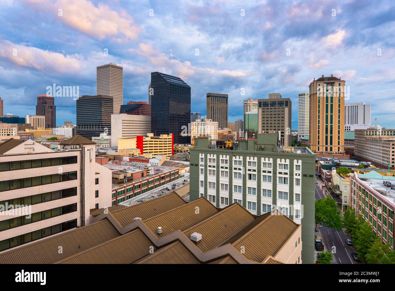 La Nouvelle Orléans, Louisiane, USA Central Business District de la ville. Banque D'Images