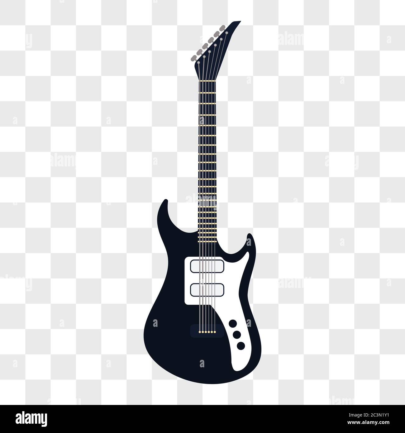 instruments de musique de guitare acoustique isolés sur fond transparent. illustration vectorielle Illustration de Vecteur
