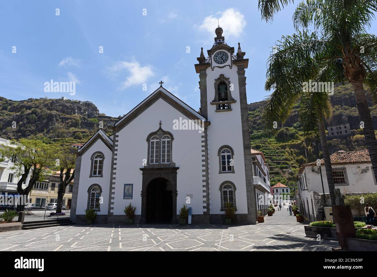 Église Saint Benoît à Ribeira Brava, Madère Banque D'Images