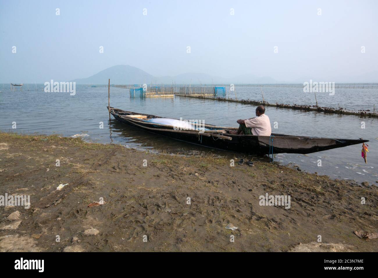 pêcheur à rambha odisha inde Banque D'Images
