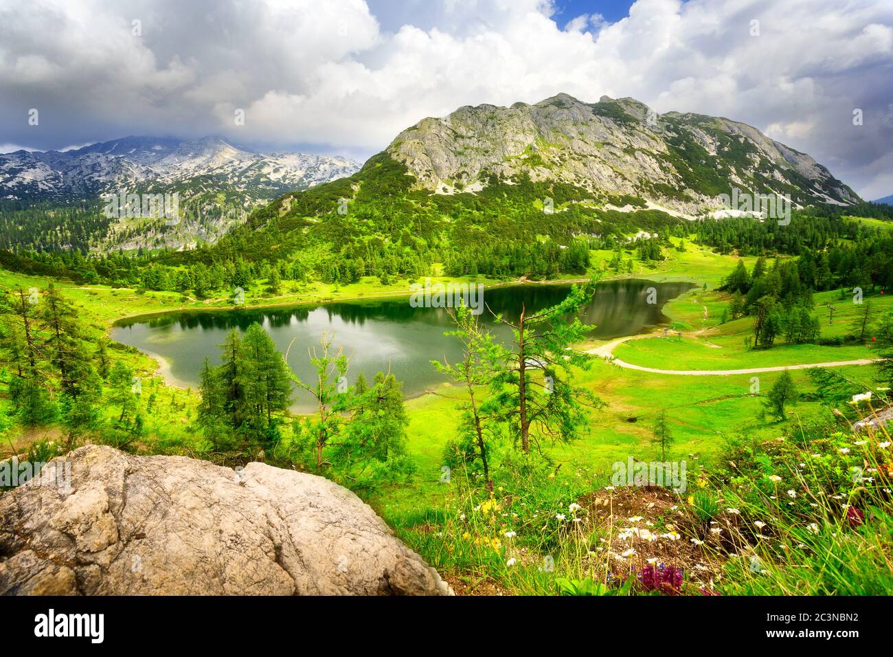 Großsee Tauplitz Banque D'Images