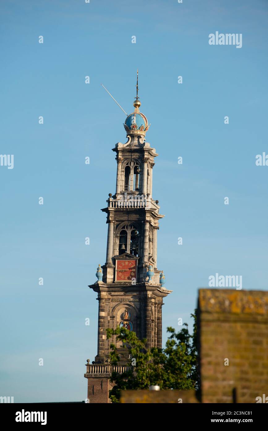 Nederland, Amsterdam 26 mei 2020 de Westertoren werd in 1631 in gebruik genomen en is ontworpen porte Hendrik Cornelisz de Keyser. Het is de toren van Banque D'Images Nederland, Amsterdam 26 mei 2020 de Westertoren werd in 1631 in gebruik genomen en is ontworpen porte Hendrik Cornelisz de Keyser. Het is de toren van Banque D'Images