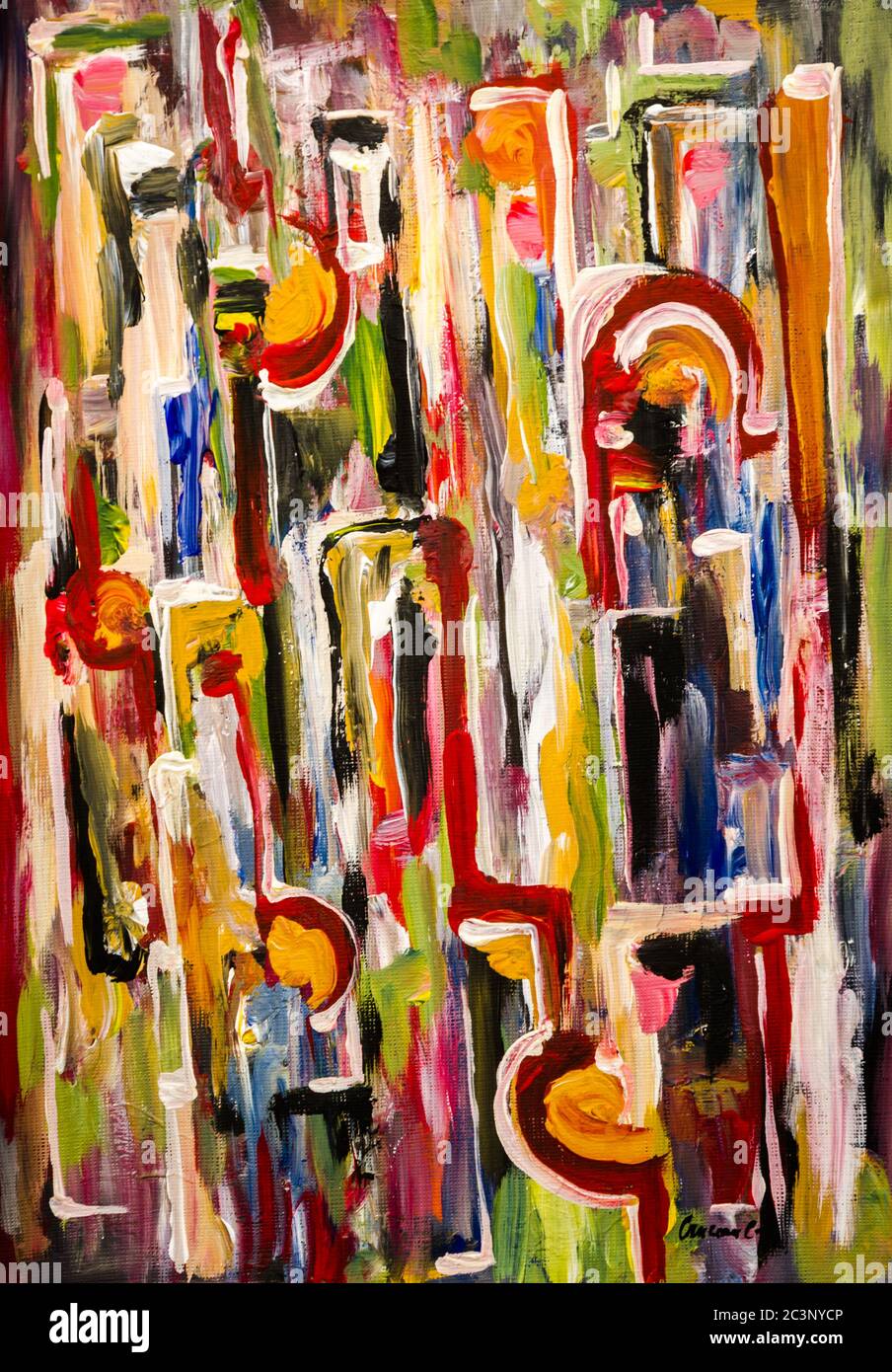 La peinture abstraite Banque D'Images