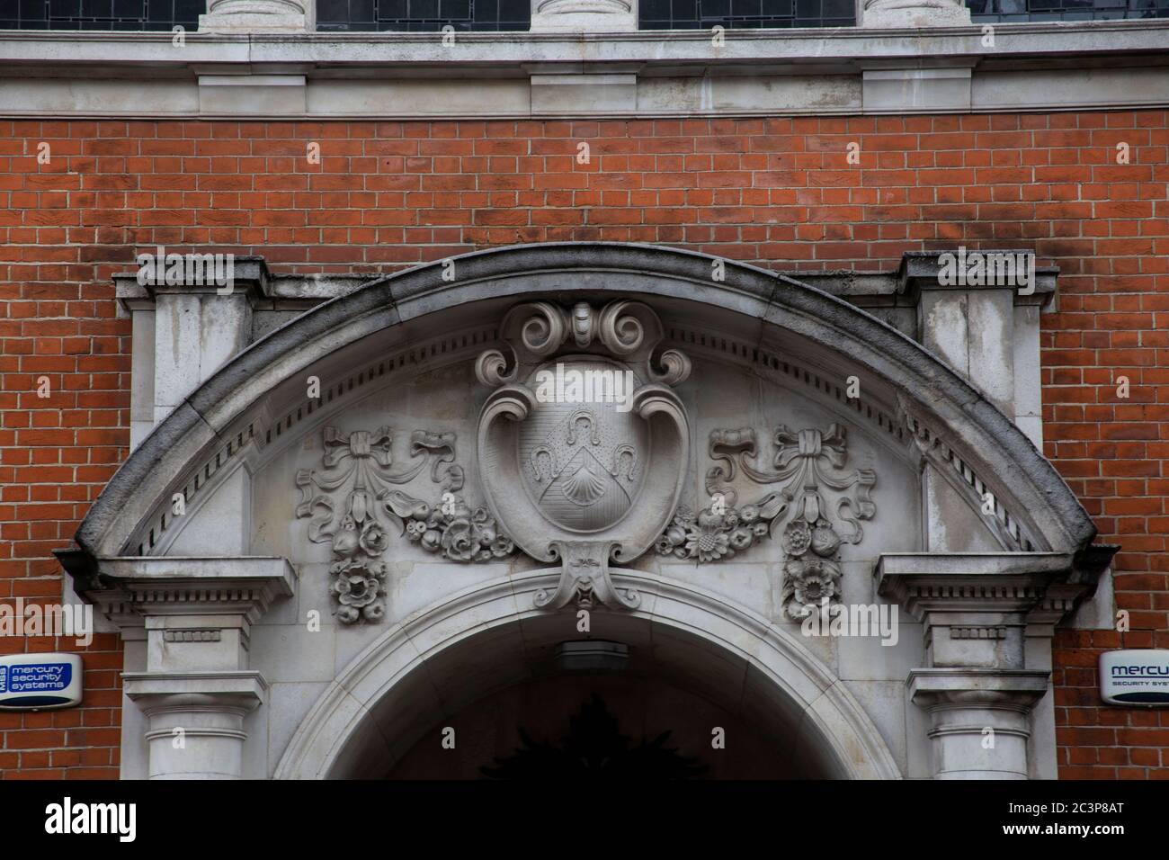 Guirlandes et armoiries royales du Royaume-Uni Banque D'Images