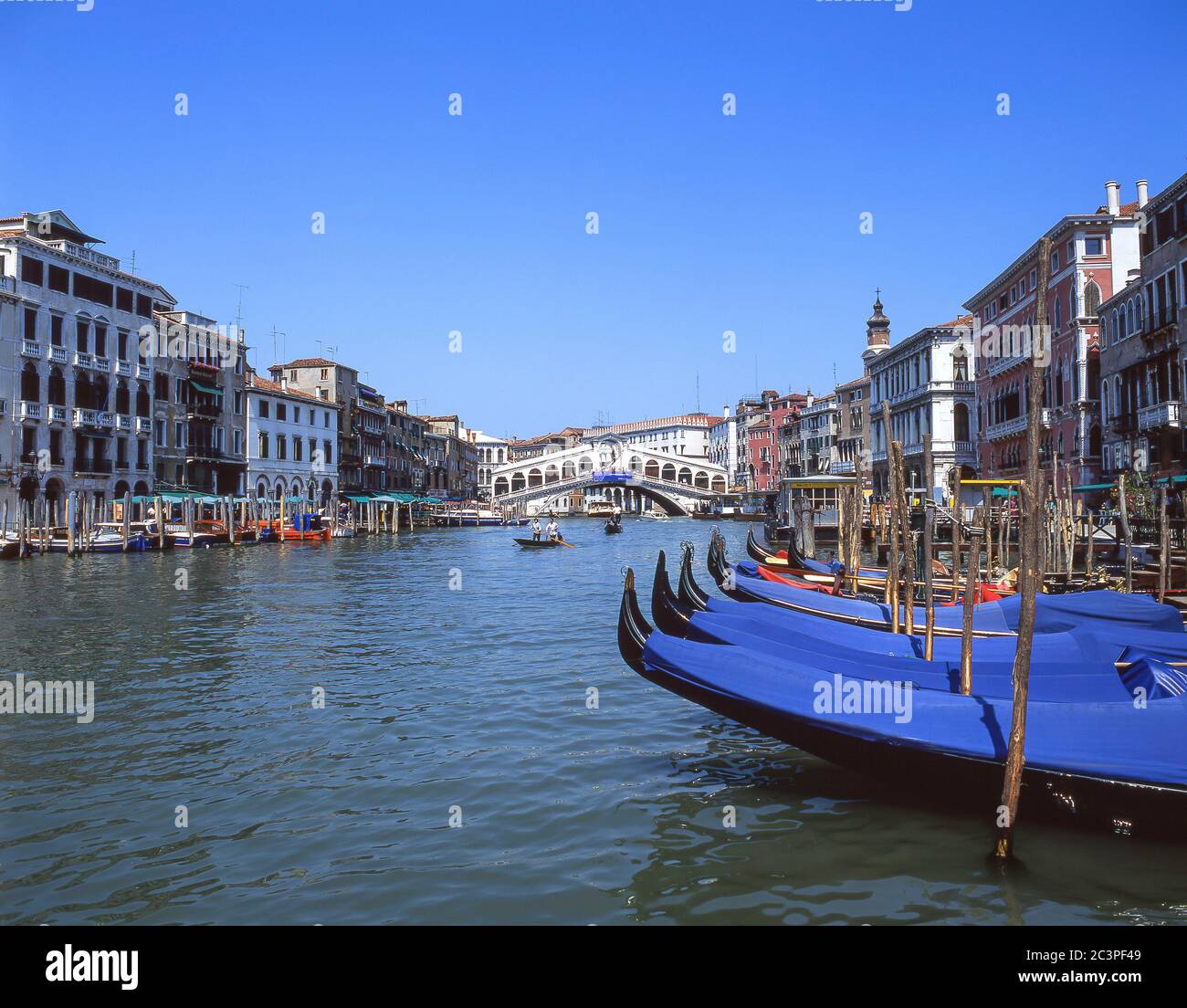 Télécabine sur le Grand Canal, Venise (Venise), région de Vénétie, Italie Banque D'Images