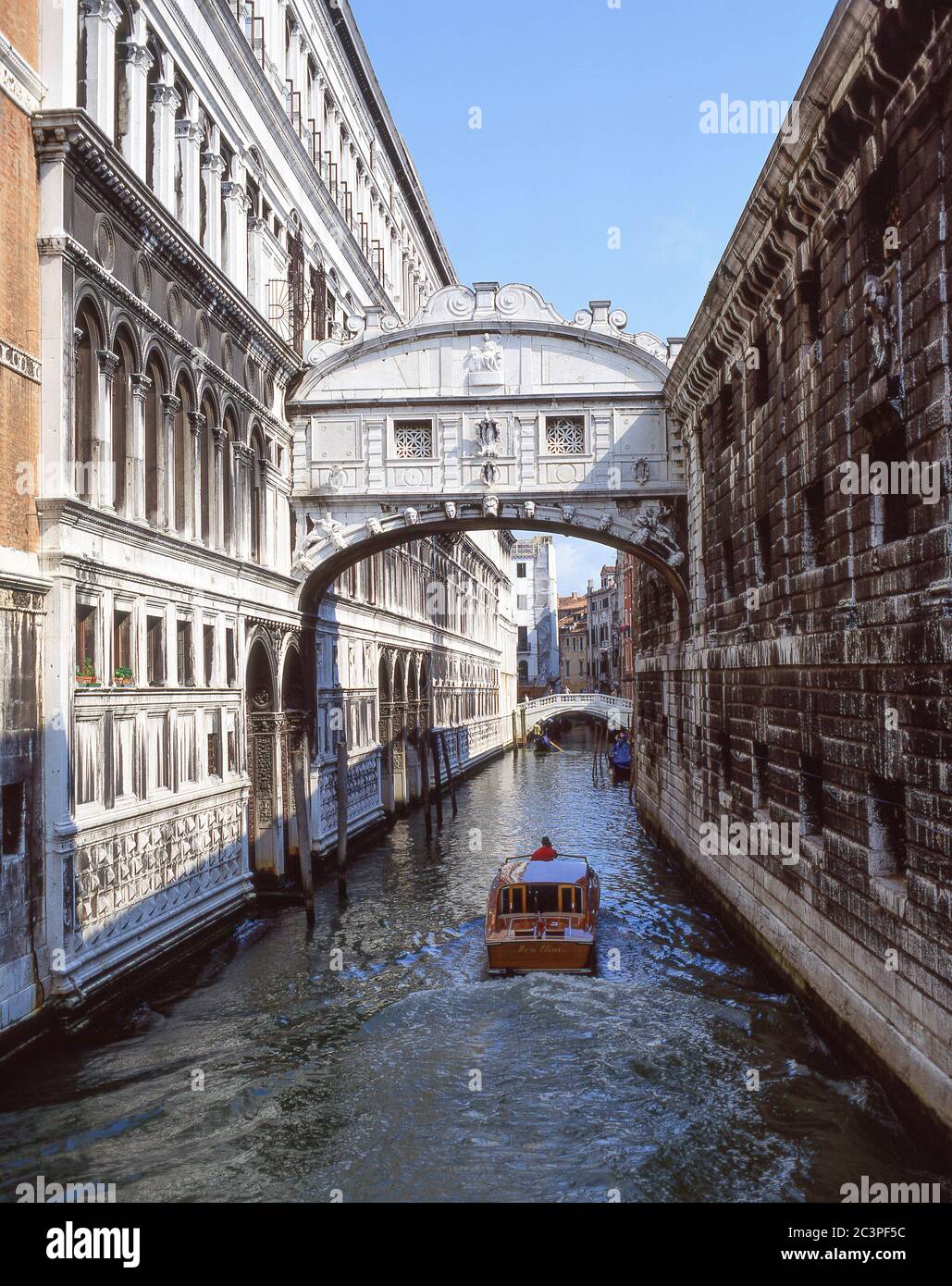 Pont des Soupirs (Ponte dei Sospiri), Venise (Venise), Vénétie, Italie Banque D'Images