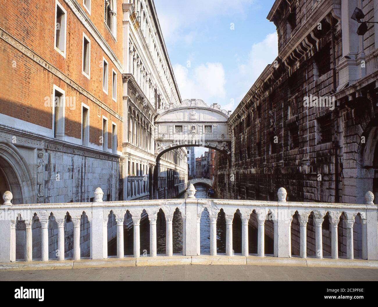 Pont des Soupirs (Ponte dei Sospiri), Venise (Venise), Vénétie, Italie Banque D'Images