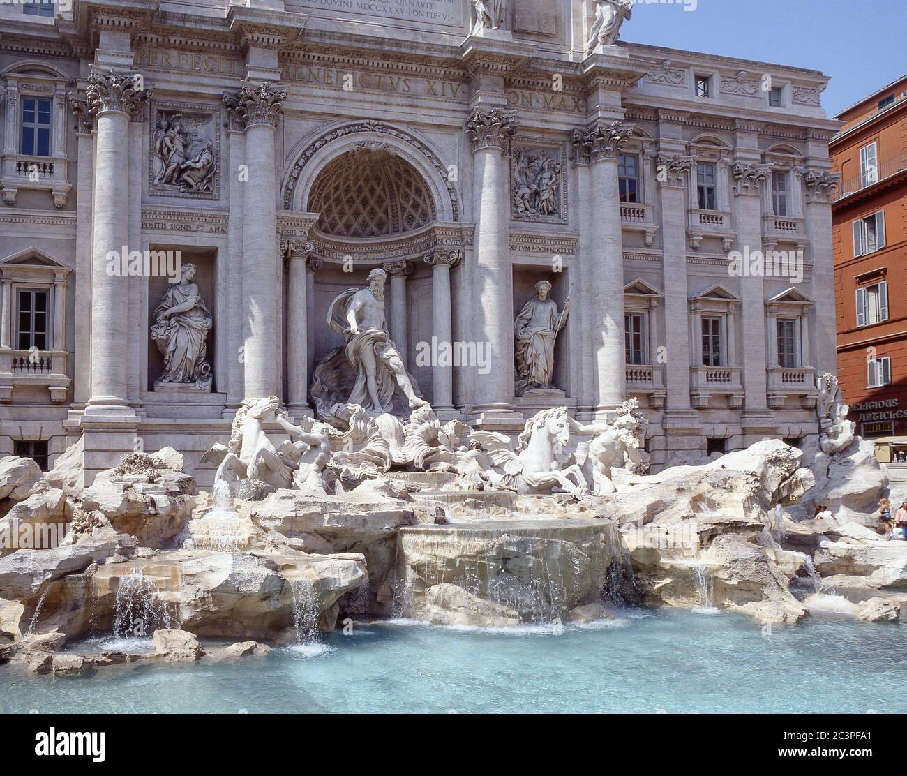 La Fontaine de Trevi (Fontana di Trevi), Trevi, Rome (Roma), Lazio Region, Italie Banque D'Images