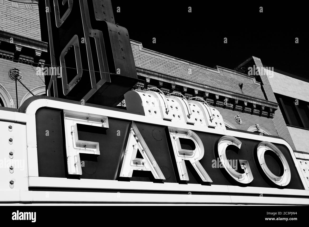 Fargo Theatre sur Broadway Street, Fargo, Dakota du Nord, USA Banque D'Images