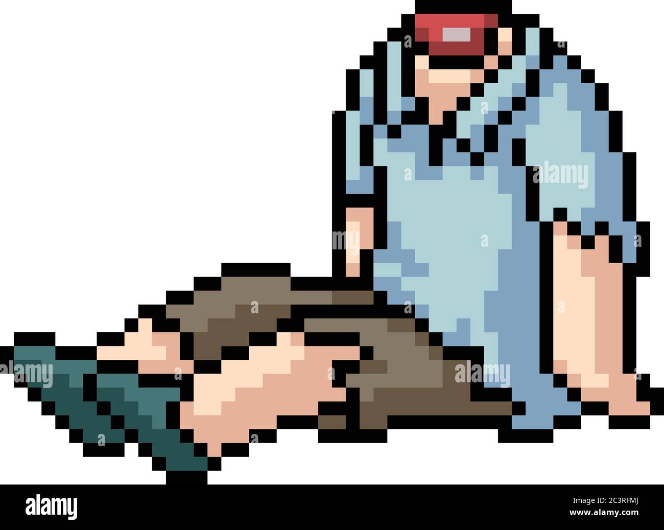 vecteur pixel art cadavre bande dessinée isolée Image Vectorielle Stock -  Alamy