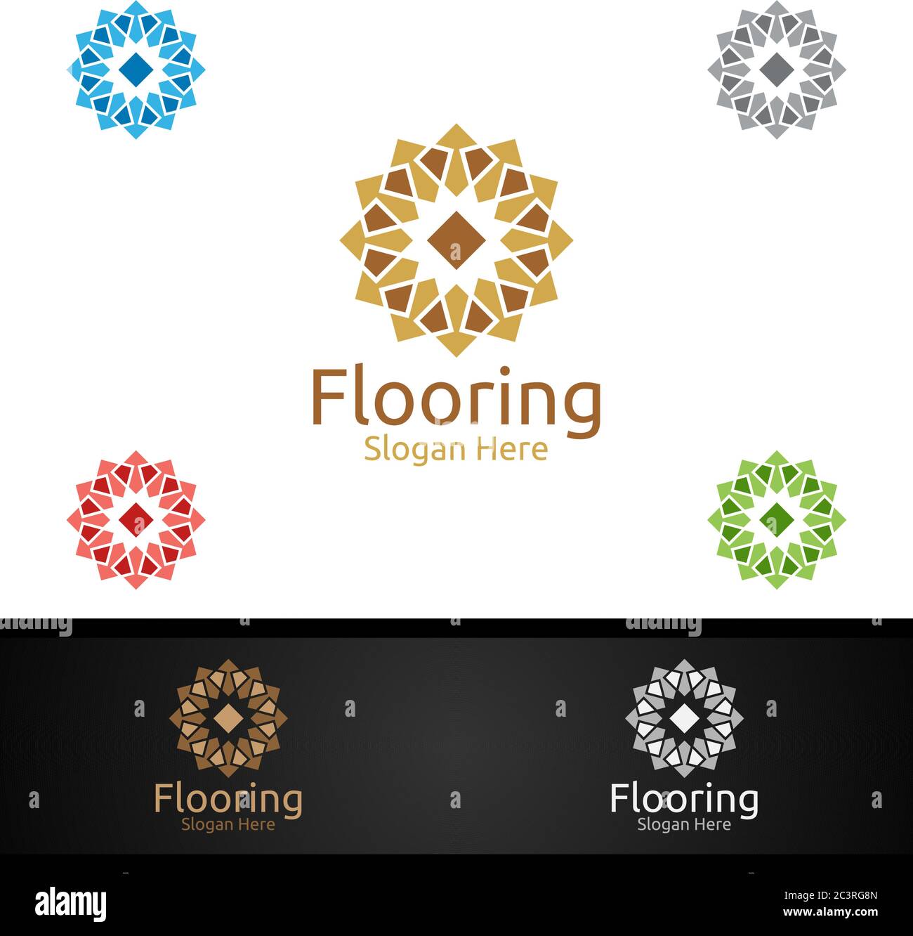 Logo parquet pour parquet bois ou vinyle Granite bois de feuillus titre Vector Design Illustration de Vecteur