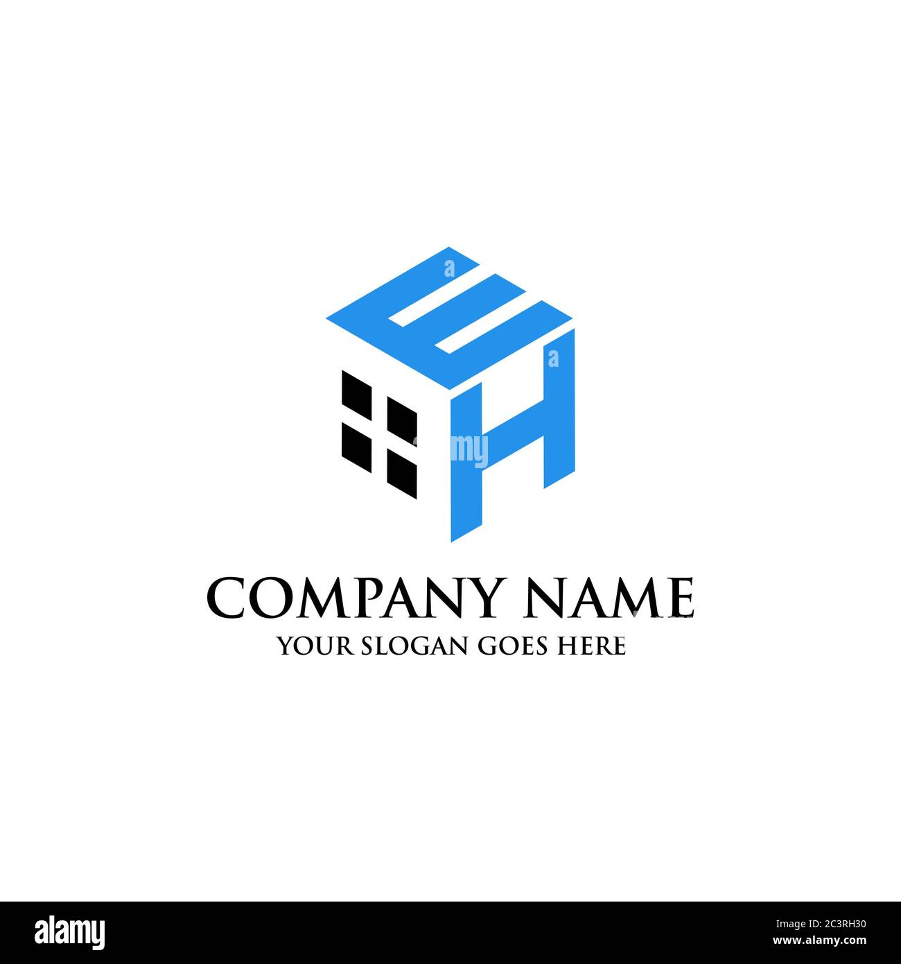 Logo extérieur de la maison motifs inspirés, propres et créatifs Illustration de Vecteur