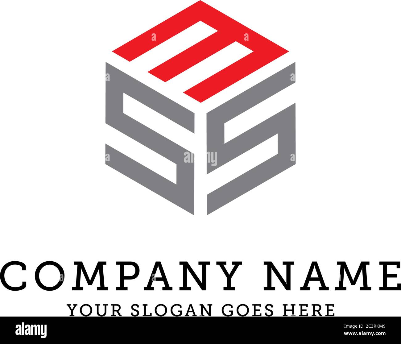 SMS modèle de logo hexagonal, connexion logo vecteur, il est bon pour votre entreprise, entreprise Illustration de Vecteur