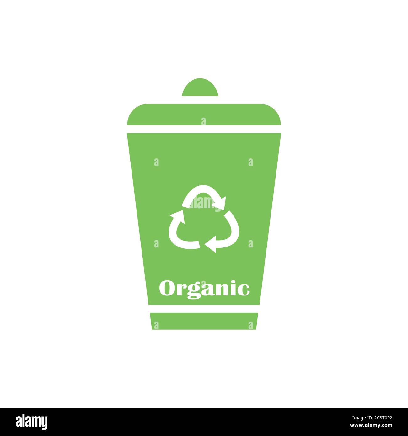 Tri des déchets de manière oranique - séparation des matériaux, tri zéro déchet Illustration de Vecteur