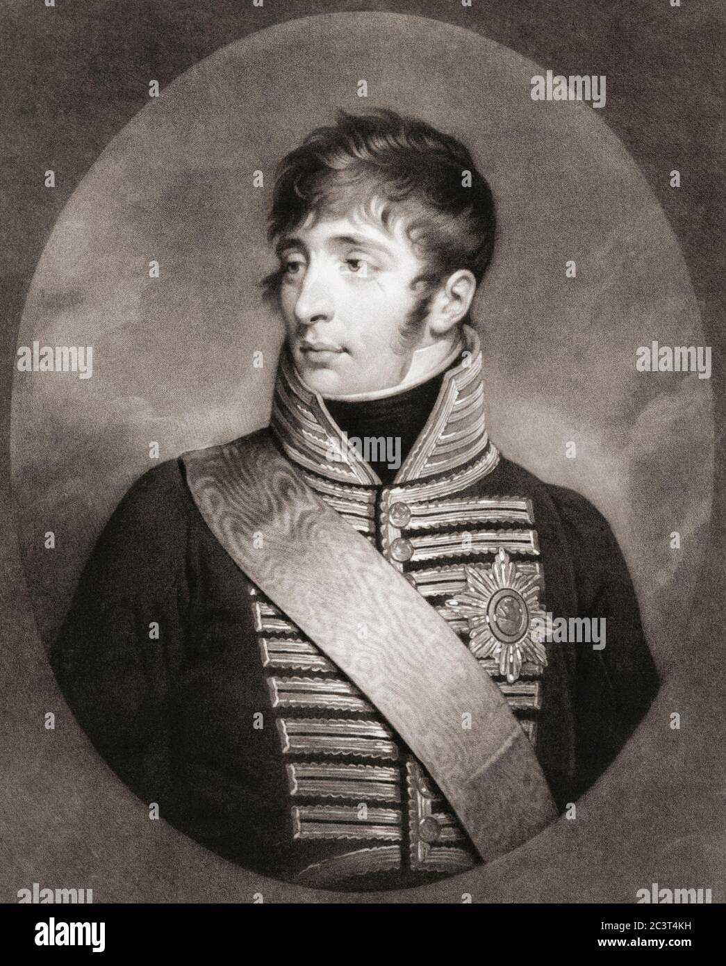 Louis Napoléon Bonaparte, 1778 – 1846. Louis I, roi de Hollande, 1806 - 1810 et frère cadet de Napoléon I, empereur des Français. D'un imprimé du XIXe siècle par Charles Howard Hodges. Banque D'Images