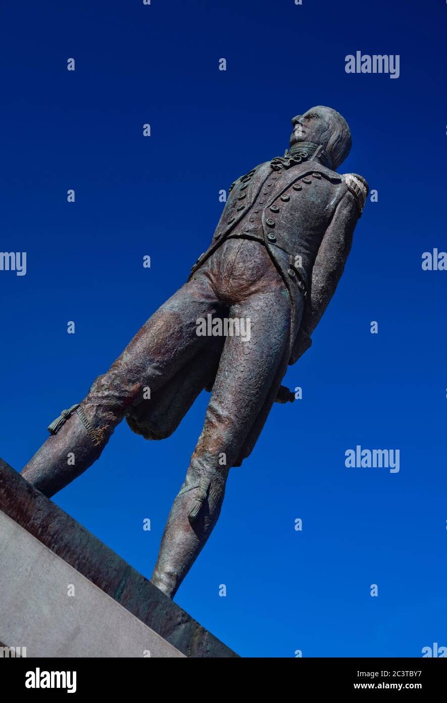 Irlande, Comté de Cork, Bantry, Statue du 1798 révolutionnaire irlandais Wolfe Tone. Banque D'Images