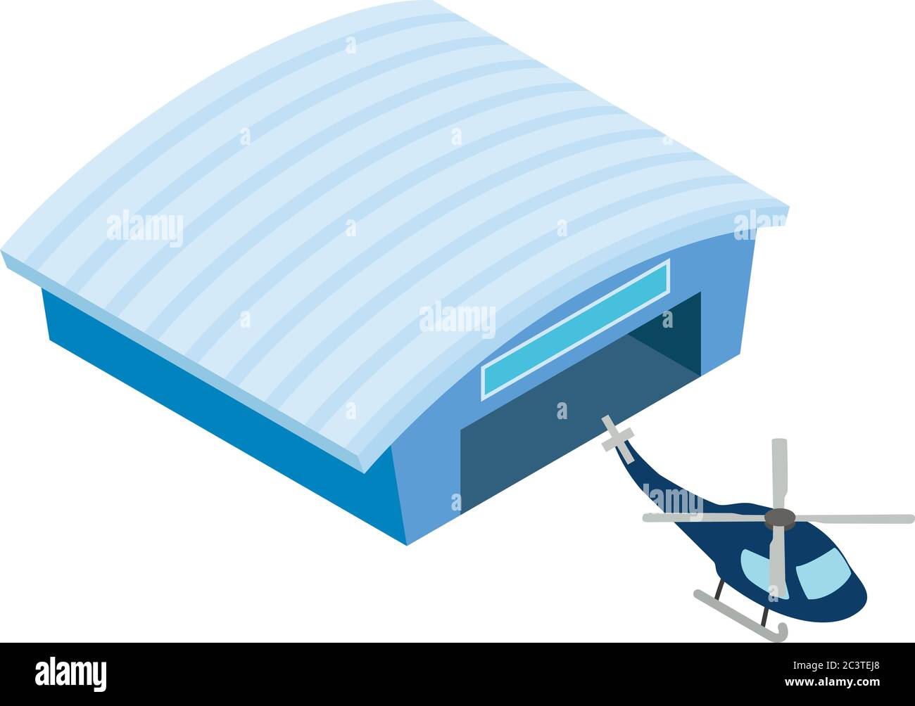 L'icône de l'hélicoptère, style isométrique Illustration de Vecteur